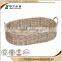 stand Unique designed large round wicker basket no handles