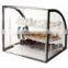 Acrylic Food Display Case Plastic Trays, Black Frame