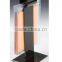 9.25" Menu Holder Flip Chart for Tabletop Use, 10 Vinyl Sign Sleeves- Black