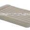 Inflatable air bed mattress with flocked pvc and quick up pump coil construction for maximum support and confort