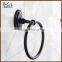 16132 wholesale alibaba black bathroom accessory wall mount round towel ring