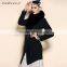 Top Grade Winter Women's Long Real Black Sheep Fur Coat Made In China