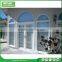 PVC Fixed arch with double glass window commercial building window PVC awning window pictures