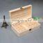 Cheap packaging used custom logo printed wooden essential oil box