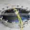 Sanitary Steel Round Hatch / Manhole Cover with sight glass