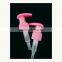 Cosmetic lotion pump for bottle pink