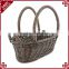 Promotion item wine packing used PE wicker handcraft baskets for gifts