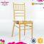 2015 New Design Qindao Sinofur gold banquet aluminium alloy chiavari chair