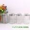 clear glass jar with metal lid