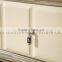 Dining Room White TV Stand Marble Top