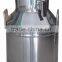 High quality mirror polished food sanitary 304 stainless steel milk can