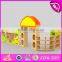 New style preschool storage shelf wooden kids indoor playhouse W08C187-S