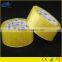 Christmas hot sale yellowish bopp packing tape/solvent based acrylic yellow bopp tape