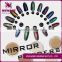 Rainbow chrome mirror effect pigment powder beauty nail mirror powder fashion chrome mirror powder