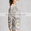 100 Polyester Sweatshirt Women Round Neck Long Sleeve Camo Longline Sweater Without Hood