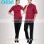 OEM Fashion Designer Poly Cotton Red Hotel Men Jacket Chef Uniform