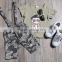 Camouflage clothing baby boys two-piece suit carttoon characters printed T-shirt + overalls twinset for baby boy