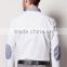 new design contrast fabric made to measure cotton slim men shirt BSZ0080
