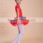 flower embroidered girl tutu dresses kids girl dress for summer dance activities kids tutu training dress