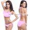 2017 Wholesale Ruffled Design Ladies Swimwear Bikini