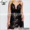 2017 OEM popular crocheted party sex mini dress with adjustable crisscross straps
