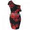 Fashion Retro Sexy Off Shoulder Lady Dress