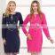 NEW DESIGN WINTER LADY'S NIGHTGOWNS PLUS SIZE THICK O-NECK WITH BOTTON COTTON GOWNS