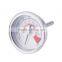 Stainless Steel Barbecue BBQ Pit Smoker Grill Thermometer Gauge Brand New