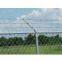 chain link fence with barbed wire