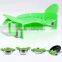 Universal Size Fit Most Pans Clip-on Green Silicone Pasta Strainer