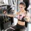 Professional gathered shockproof fashionable women sport bra