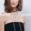 Taiwan Online Shopping Strapless Sex Chiffon Swing Dresses Korea Evening Outfit Black NT6721