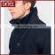 Smooth Elevated Collar Longline Cotton Men Winter Coat