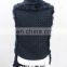 New Fashion Knitted Rabbit Fur Vest Brand New Knit Fur Waistcoat Knitting Gilet With Tassel