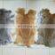 Factory wholesale big piece raw or dyed color tanned rabbit fur skins pelts