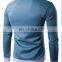 OEM Service Men's Hedging Sweater Long Sleeves Leisure Round Neck Solid Sweatshirt