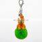 cartoon bear pom pom keychain for lady bag decoration