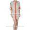 2016 Newest design stripe beach dress V back cover ups