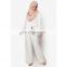 Elegant muslim long sleeve blouse fashion design lady beading blouse