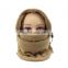 Fashion Wholesale Fashion Camo Winter Hat Beanie Hats Warmer Ski Scarf Balaclava Face polar fleece Hat Neck