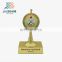 cheap custom round rotating painted gold plating trophy