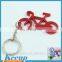 Branded Zinc Alloy Metal Bicycle Bike Bottle Opener Keyring Key Chain