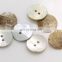 1000 PCS 10mm 2 Holes Natural Shell Color Round Sewing Accessories Shell Button