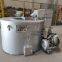 Aluminum melting furnace with natural gas