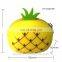 Custom 2D Fruit Pineapple Purse Strawberry Wallet Women Coin Pouch Pack Set Silicone Bag
