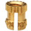 PKB-256/440/632/832/032/0420 Inserti Copper Nut Brass Insert Press-in Threaded Inserts Straight Knurl Plain Knurled Nuts Insertos