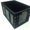 600 x 400 x 170  conductive black esd plastic pp box storage plastic tote bins containers