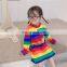 2020 Spring Korean Children's Clothing Long Western Style Rainbow Stripe t Air-conditioning Clothing Home Service