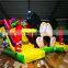 Commercial Above Ground Mouse And Donald Duck Inflatable Double Slides For Kids