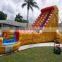 Dual Lane Inflatable Fire and Ice Water Slide Commercial